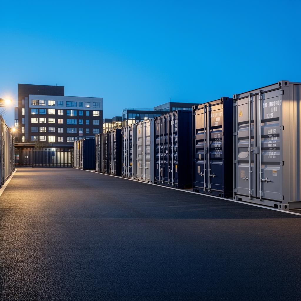 L8 Storages container yard at Selborne Street, Liverpool L8